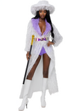 High-Roller Lady Women's Pimp Halloween Cosplay Costume
