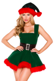 Head Elf Woman’s 1pc Christmas Costume