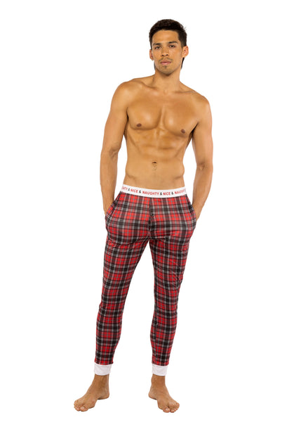 Roma Costume|  Mens Plaid Naughty & Nice Pants