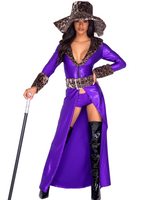 Made of Money Women’s 4pc Pimp Halloween / Cosplay Costume by Roma Costumes 