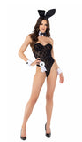 Sultry Bunny  Sheer Bodysuit 8pc Cosplay Women's Halloween Costume