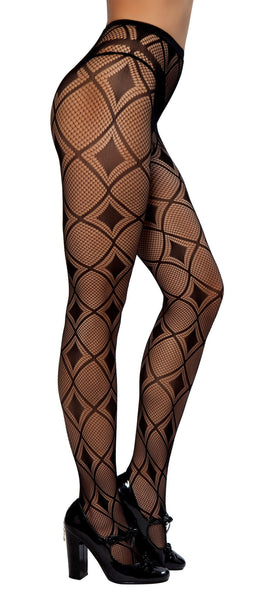 Roma Costume | Diamond Print Pantyhose