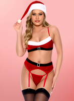 Santa’s Little Helper – 4 pc.  Fantasy Lingerie Costume