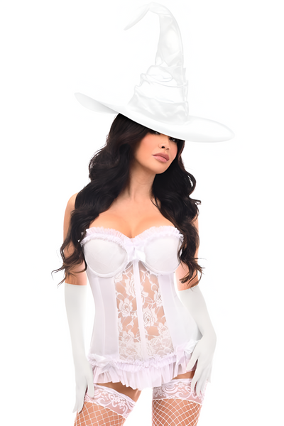 Daisy Corsets | Satin Witch Bustier Corset 3pc Cosplay Women's Halloween  Costume