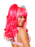 Pink Wig Costume Accessory