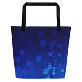 Autumn LeAnn Designs® | Blue Water Bubbles Large Tote Bag