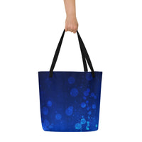 Autumn LeAnn Designs® | Blue Water Bubbles Large Tote Bag