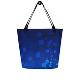 Autumn LeAnn Designs® | Blue Water Bubbles Large Tote Bag