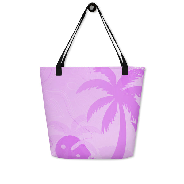 Autumn LeAnn Designs® | Light Lavender Palm Tree Large Tote Bag