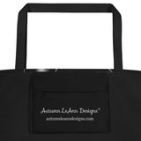 Autumn LeAnn Designs® |  Black Boston Terrier Large Tote Bag