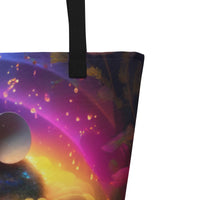 Autumn LeAnn Designs® | Cute Rainbow Mouse Large Tote Bag