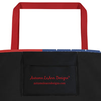 Autumn LeAnn Designs® | American Flag Large Tote Bag