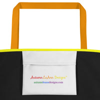 Autumn LeAnn Designs® | Rainbow Stripes Large Tote Bag