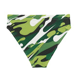 Autumn LeAnn Designs®  | Adult High Waisted Bikini Swim Bottoms, Camouflage, Deep Green
