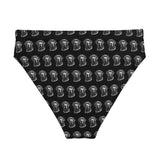 Autumn LeAnn Designs®  | Adult High Waisted Bikini Swim Bottoms, Labrador Retriever Dog, Black