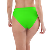 Autumn LeAnn Designs®  | Adult High Waisted Bikini Swim Bottoms, Bright Neon Green