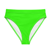 Autumn LeAnn Designs®  | Adult High Waisted Bikini Swim Bottoms, Bright Neon Green