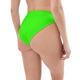 Autumn LeAnn Designs®  | Adult High Waisted Bikini Swim Bottoms, Bright Neon Green