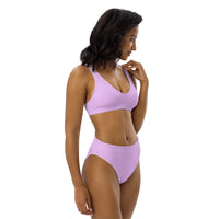 Autumn LeAnn Designs® | Adult High Waisted Bottoms Bikini Set, Light Lavender