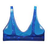 Autumn LeAnn Designs® | Adult Padded Bikini Top, Water Bubbles, Blue