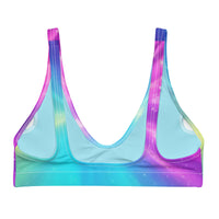 Autumn LeAnn Designs® | Adult Padded Bikini Top, Rainbow Sparkle