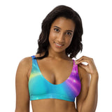 Autumn LeAnn Designs® | Adult Padded Bikini Top, Rainbow Sparkle