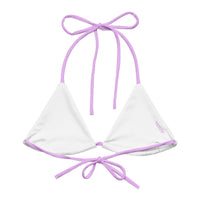 Autumn LeAnn Designs® | Light Lavender Adult Ladies String Bikini Top, Mix and Match Women's Swimsuits