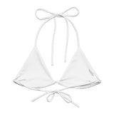 Autumn LeAnn Designs | White Labrador Retriever Adult Women’s String Bikini Top for Ladies