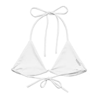 Autumn LeAnn Designs | White and Black Boston Terrier String Bikini Top