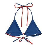 Autumn LeAnn Designs | American Flag String Bikini Top