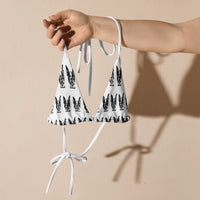 Autumn LeAnn Designs | White and Black Boston Terrier String Bikini Top