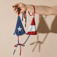 Autumn LeAnn Designs | American Flag String Bikini Top