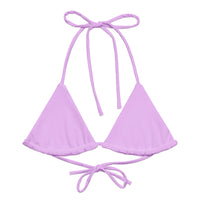 Autumn LeAnn Designs® | Light Lavender Adult Ladies String Bikini Top, Mix and Match Women's Swimsuits