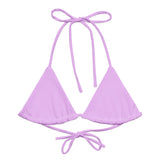 Autumn LeAnn Designs® | Light Lavender Adult Ladies String Bikini Top, Mix and Match Women's Swimsuits