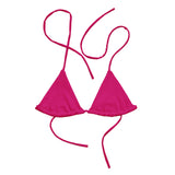 Autumn LeAnn Designs® | Deep Pink Adult Ladies String Bikini Top, Mix and Match Women's Swimsuits