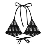 Autumn LeAnn Designs | Black and White Boston Terrier String Bikini Top