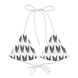 Autumn LeAnn Designs | White and Black Boston Terrier String Bikini Top