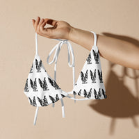 Autumn LeAnn Designs | White and Black Boston Terrier String Bikini Top