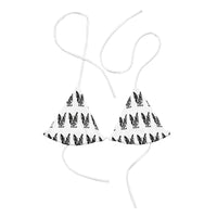 Autumn LeAnn Designs | White and Black Boston Terrier String Bikini Top