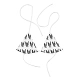 Autumn LeAnn Designs | White and Black Boston Terrier String Bikini Top