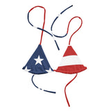 Autumn LeAnn Designs | American Flag String Bikini Top