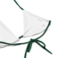 Autumn LeAnn Designs® | Deep Green Adult Ladies String Bikini Top, Mix and Match Women's Swimsuits