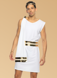 Gilded Greek God Men's 2pc Halloween Cosplay Costume