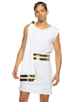 Gilded Greek God Men's 2pc Halloween Cosplay Costume