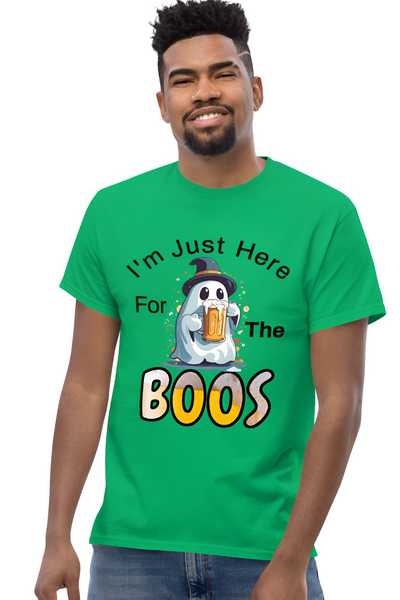 Autumn LeAnn Designs | Green "I'm Just Here For the Boos" Unisex Classic Tee