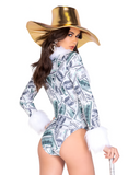 High Roller Women's 1pc Pimp Halloween Cosplay Romper Costume