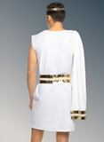Gilded Greek God Men's 2pc Halloween Cosplay Costume