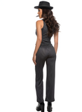 Gorgeous Gangster Women's 3pc Mafia Halloween Cosplay Costume