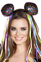 Multi Colored Sequin Head Piece