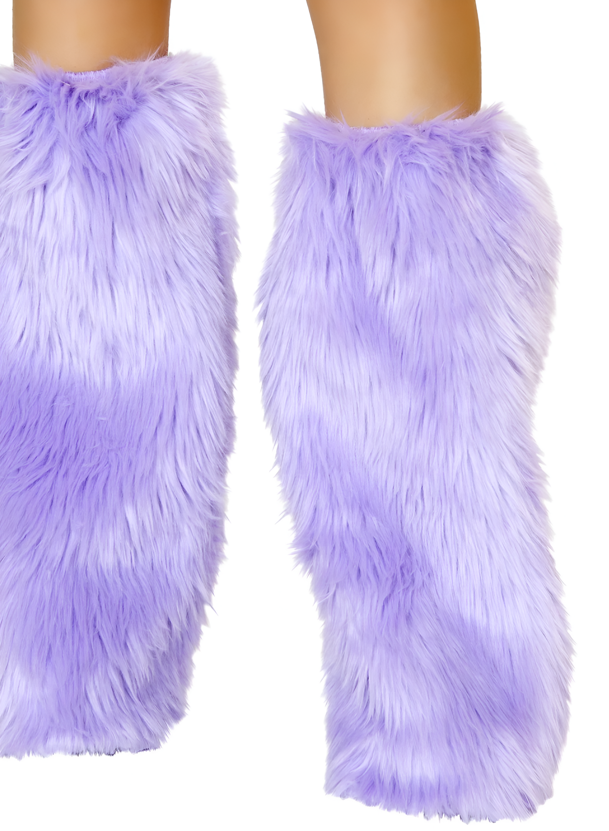 Lavender Faux Fur Leg Warmers for Ultimate Comfort and Style